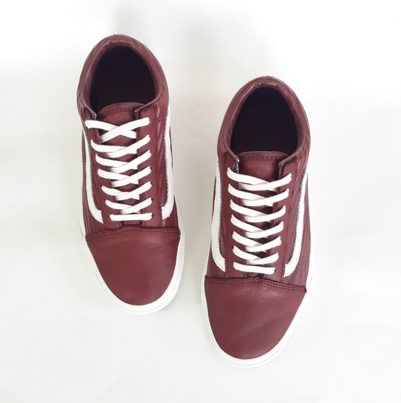 Vans Old Skool (Moto Leather) Black/ Blanc de Blanc | Footshop Vans Old Skool Moto Leather Sneakers 6M/7.5W